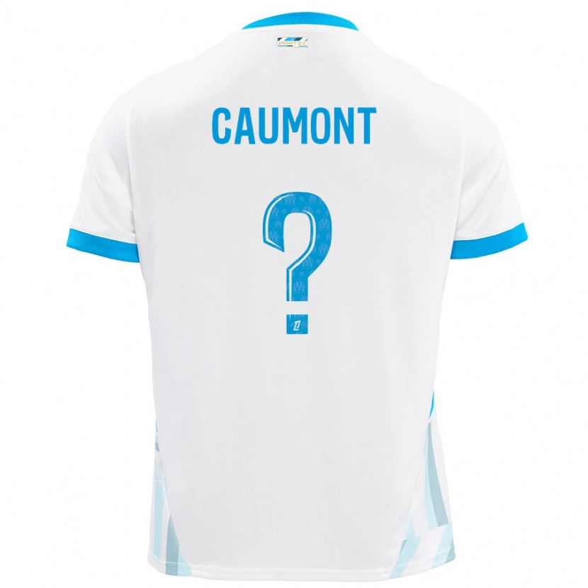 Danxen Dames Enzo Caumont #0 Wit Hemelsblauw Thuisshirt Thuistenue 2024/25 T-Shirt