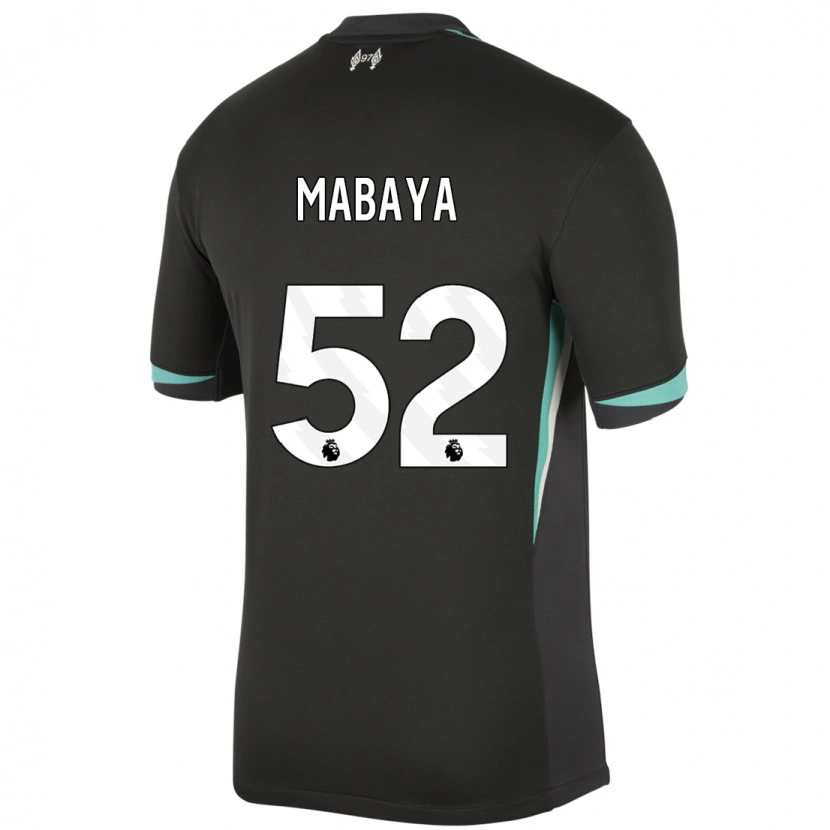 Danxen Dames Isaac Mabaya #52 Zwart Antraciet Wit Uitshirt Uittenue 2024/25 T-Shirt
