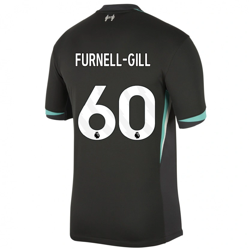 Danxen Dames Luca Furnell-Gill #60 Zwart Antraciet Wit Uitshirt Uittenue 2024/25 T-Shirt