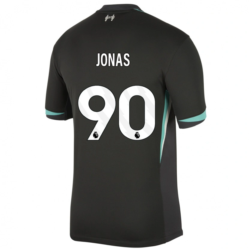 Danxen Dames Lee Jonas #90 Zwart Antraciet Wit Uitshirt Uittenue 2024/25 T-Shirt
