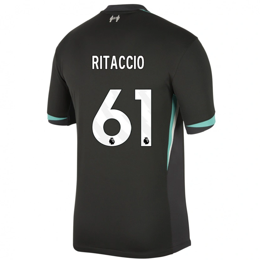 Danxen Dames Matteo Ritaccio #61 Zwart Antraciet Wit Uitshirt Uittenue 2024/25 T-Shirt