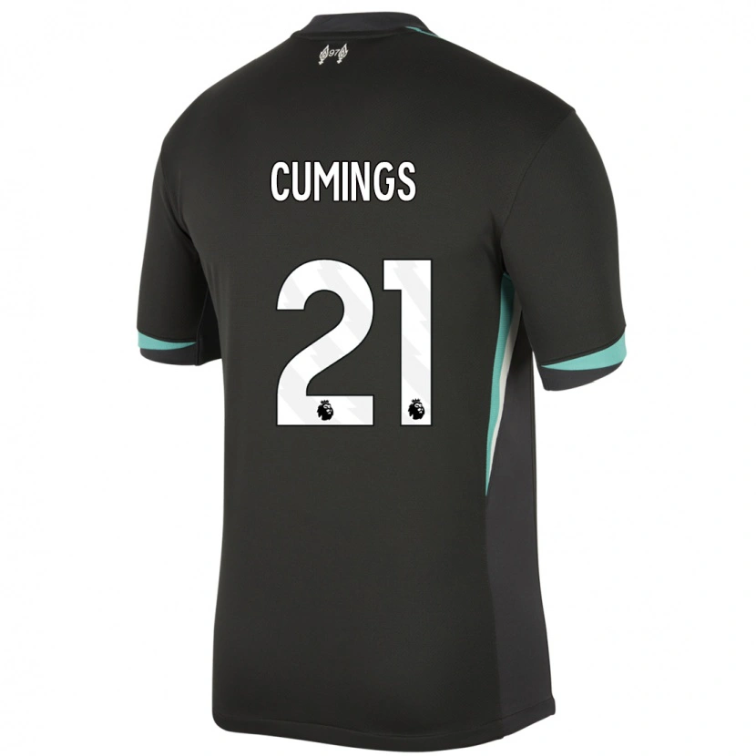Danxen Dames Eartha Cumings #21 Zwart Antraciet Wit Uitshirt Uittenue 2024/25 T-Shirt