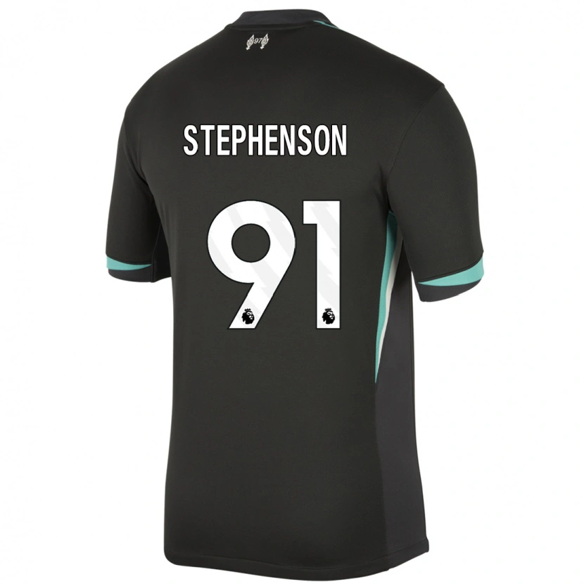 Danxen Dames Luca Stephenson #91 Zwart Antraciet Wit Uitshirt Uittenue 2024/25 T-Shirt