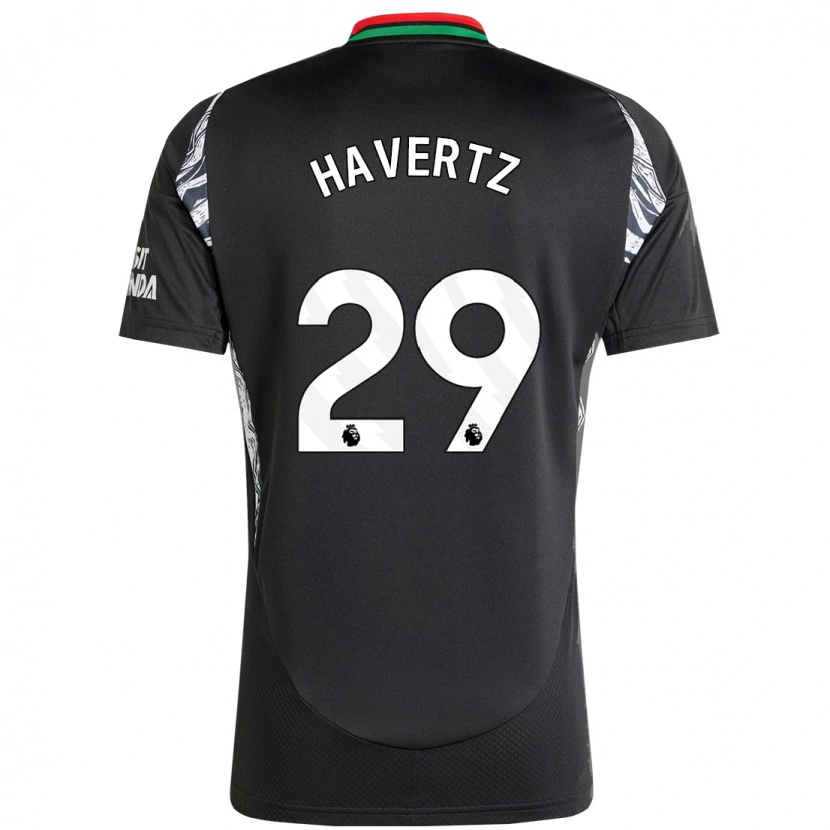 Danxen Dames Kai Havertz #29 Zwart Uitshirt Uittenue 2024/25 T-Shirt