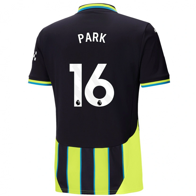 Danxen Dames Jess Park #16 Blauw Geel Uitshirt Uittenue 2024/25 T-Shirt
