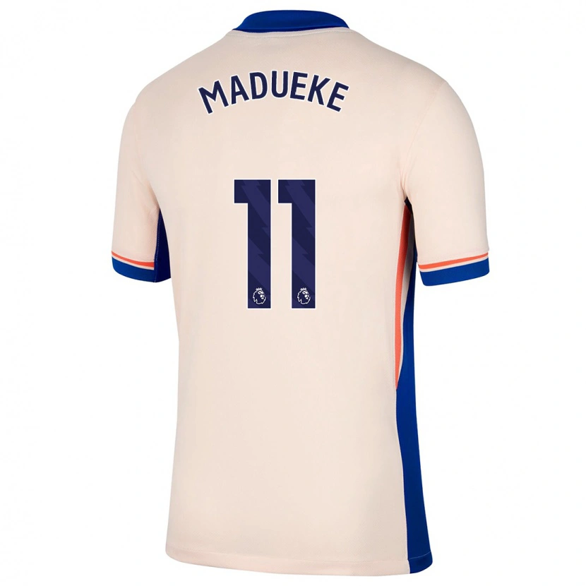 Danxen Dames Noni Madueke #11 Lichtbeige Uitshirt Uittenue 2024/25 T-Shirt