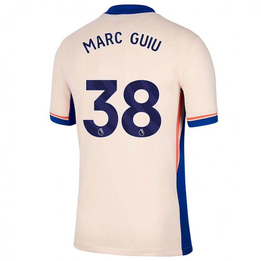 Danxen Dames Marc Guiu #38 Lichtbeige Uitshirt Uittenue 2024/25 T-Shirt