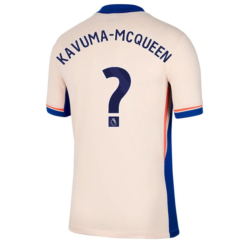 Danxen Dames Ryan Kavuma-Mcqueen #0 Lichtbeige Uitshirt Uittenue 2024/25 T-Shirt