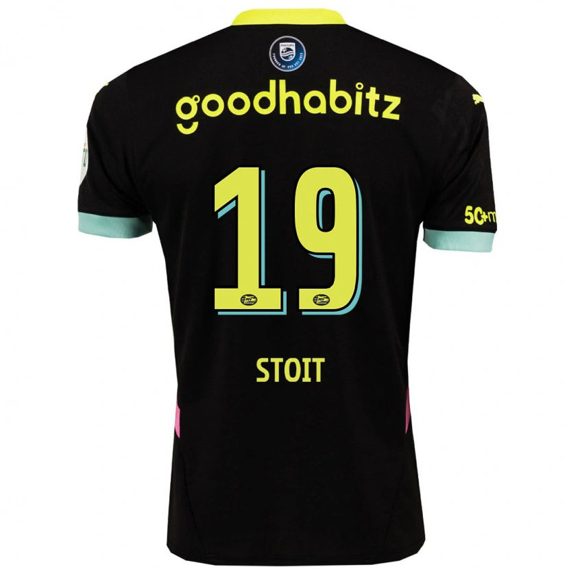 Danxen Dames Fleur Stoit #19 Zwart Geel Uitshirt Uittenue 2024/25 T-Shirt