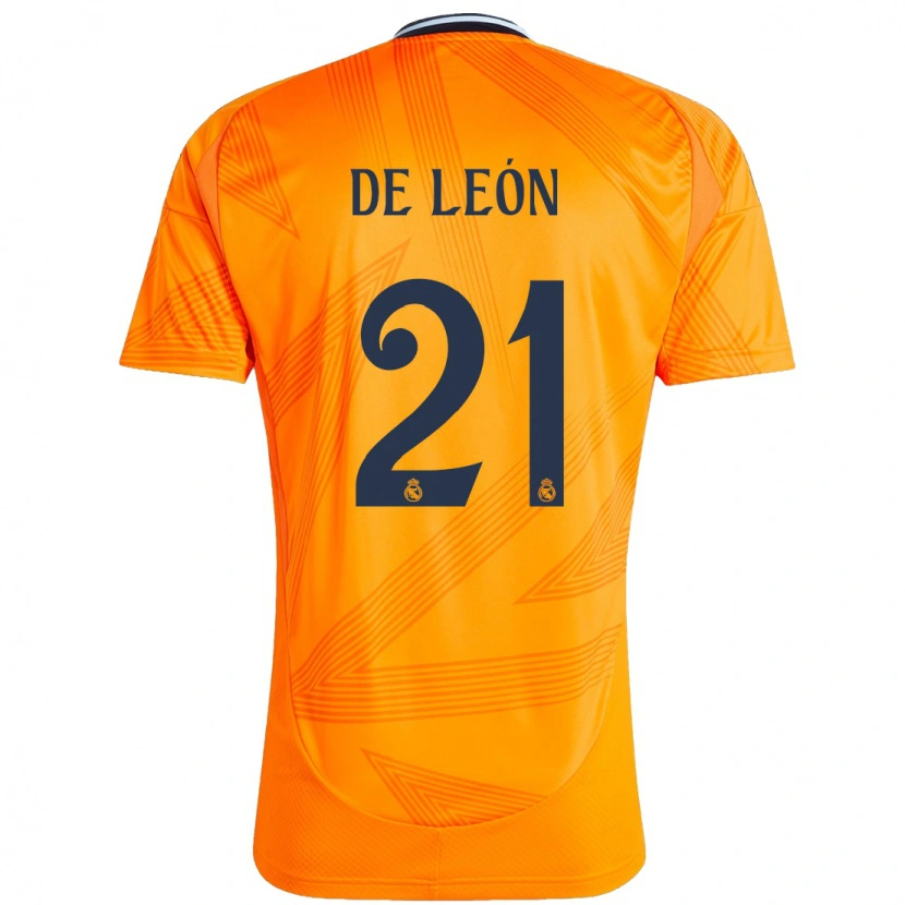 Danxen Dames Jeremy De León #21 Oranje Uitshirt Uittenue 2024/25 T-Shirt