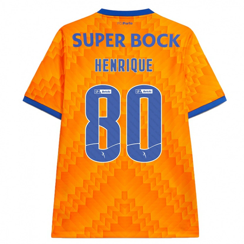 Danxen Dames Kaio Henrique #80 Oranje Uitshirt Uittenue 2024/25 T-Shirt