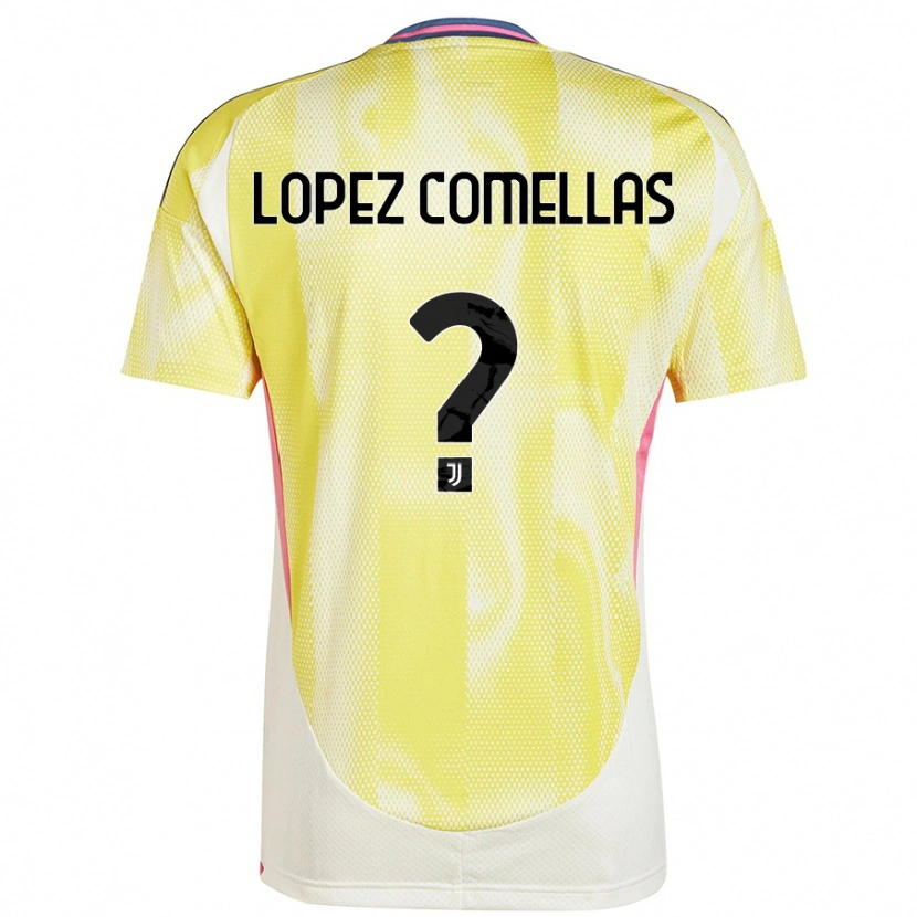 Danxen Dames Ivan Lopez Comellas #0 Zonnig Geel Uitshirt Uittenue 2024/25 T-Shirt
