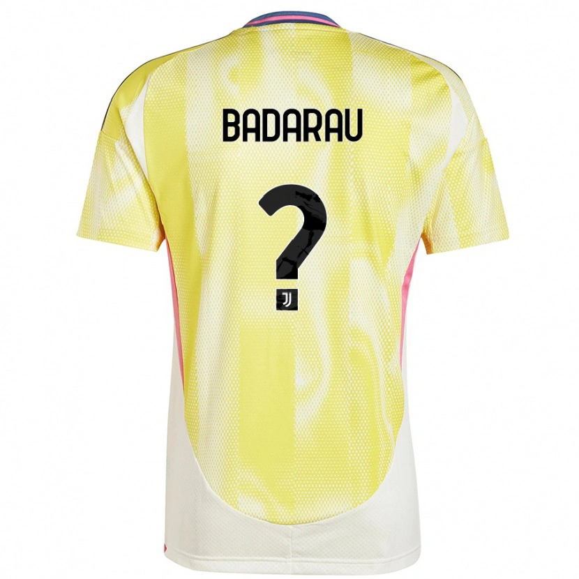 Danxen Dames Fabio Bădărău #0 Zonnig Geel Uitshirt Uittenue 2024/25 T-Shirt