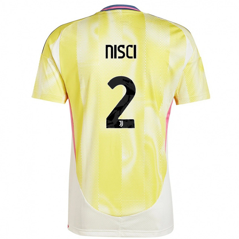 Danxen Dames Alessandro Nisci #2 Zonnig Geel Uitshirt Uittenue 2024/25 T-Shirt
