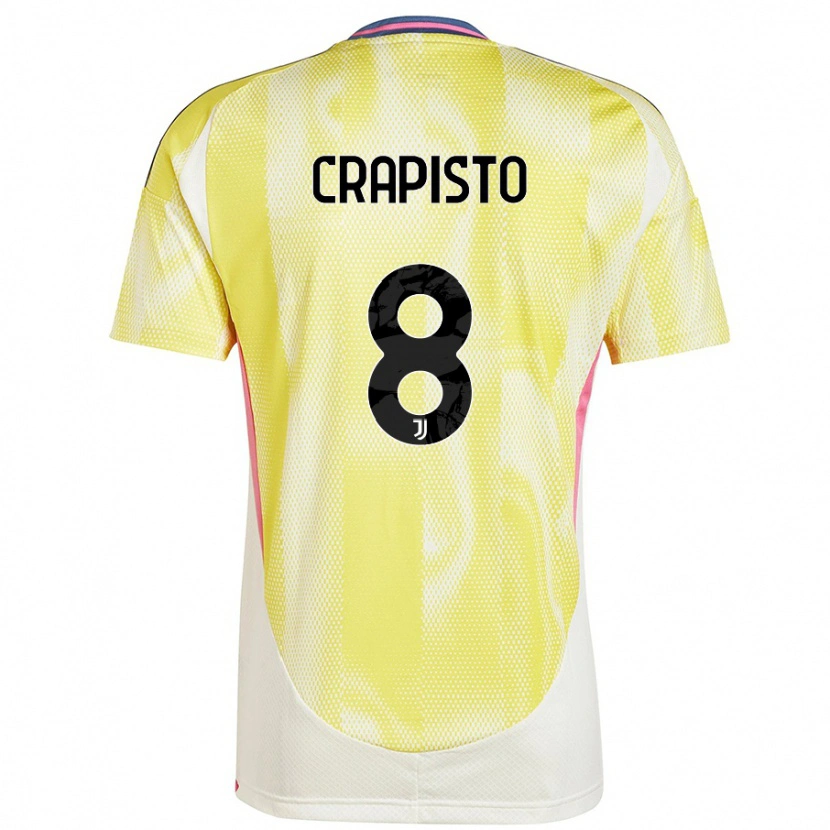 Danxen Dames Francesco Crapisto #8 Zonnig Geel Uitshirt Uittenue 2024/25 T-Shirt