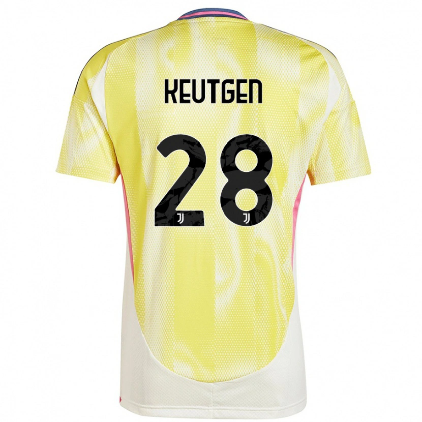 Danxen Dames Enzo Keutgen #28 Zonnig Geel Uitshirt Uittenue 2024/25 T-Shirt