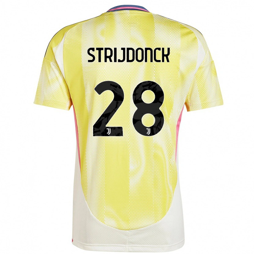 Danxen Dames Bayron Strijdonck #28 Zonnig Geel Uitshirt Uittenue 2024/25 T-Shirt