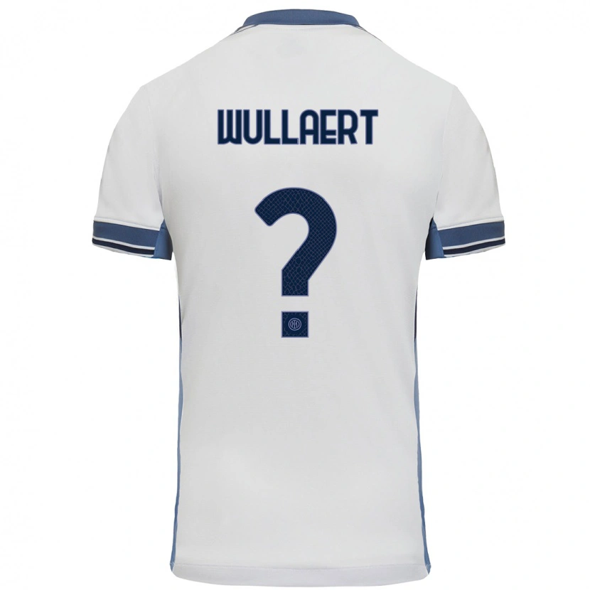 Danxen Dames Tessa Wullaert #0 Wit Grijs Uitshirt Uittenue 2024/25 T-Shirt