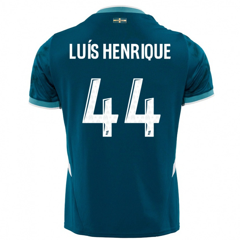 Danxen Dames Luis Henrique #44 Turkoois Blauw Uitshirt Uittenue 2024/25 T-Shirt