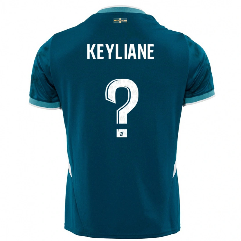 Danxen Dames Keyliane Abdallah #0 Turkoois Blauw Uitshirt Uittenue 2024/25 T-Shirt