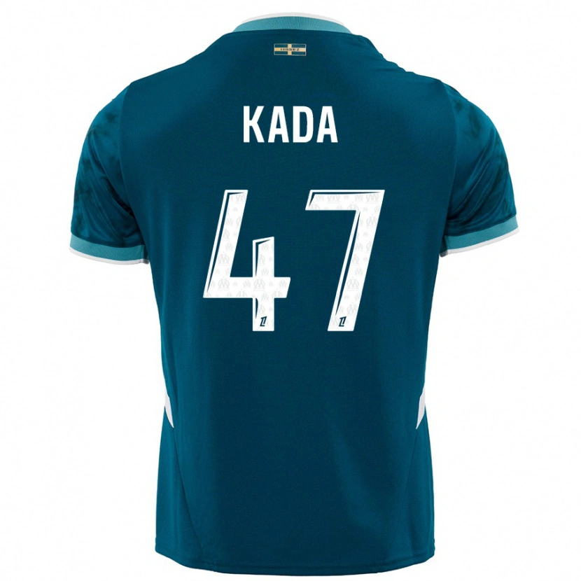 Danxen Dames Joakim Kada #47 Turkoois Blauw Uitshirt Uittenue 2024/25 T-Shirt