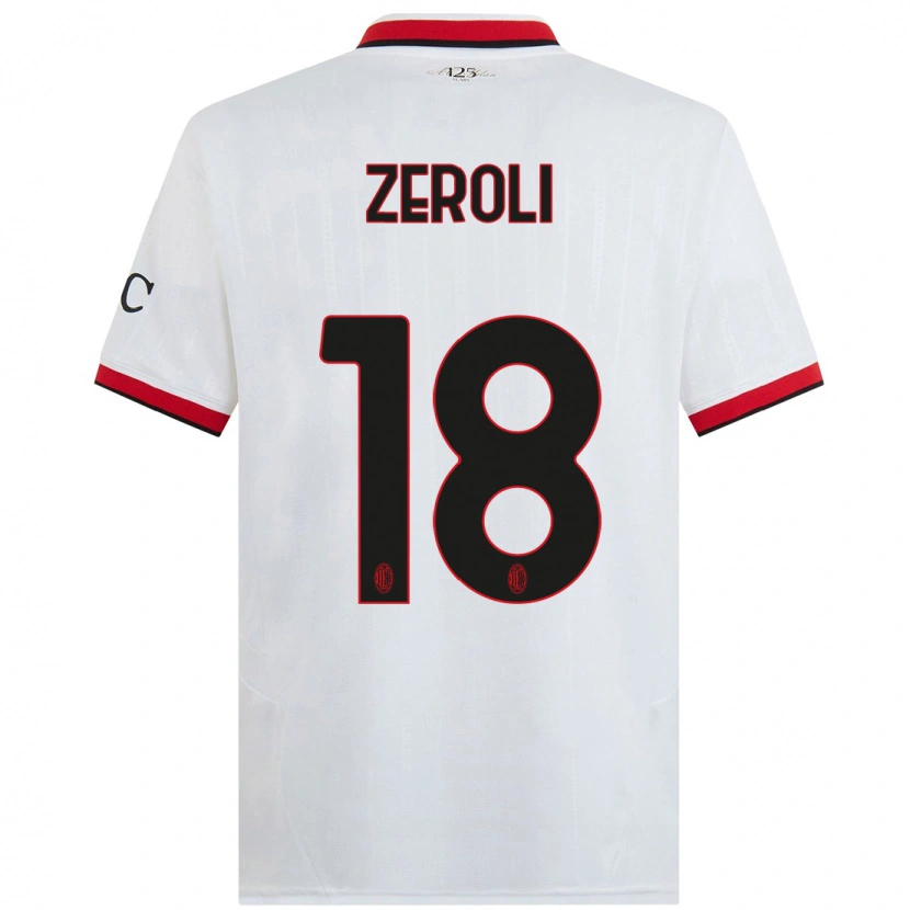 Danxen Dames Kevin Zeroli #18 Wit Zwart Rood Uitshirt Uittenue 2024/25 T-Shirt