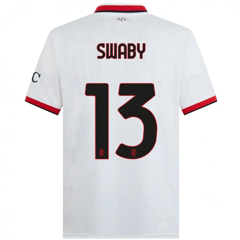 Danxen Dames Allyson Swaby #13 Wit Zwart Rood Uitshirt Uittenue 2024/25 T-Shirt