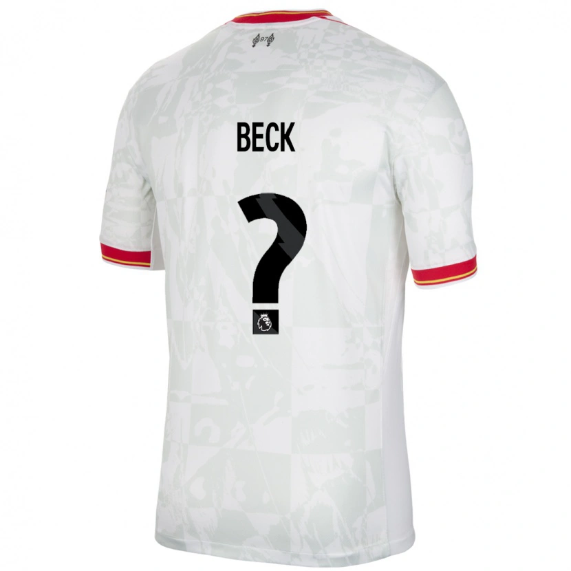 Danxen Dames Owen Beck #0 Wit Rood Zwart Thuisshirt Derde Tenue 2024/25 T-Shirt
