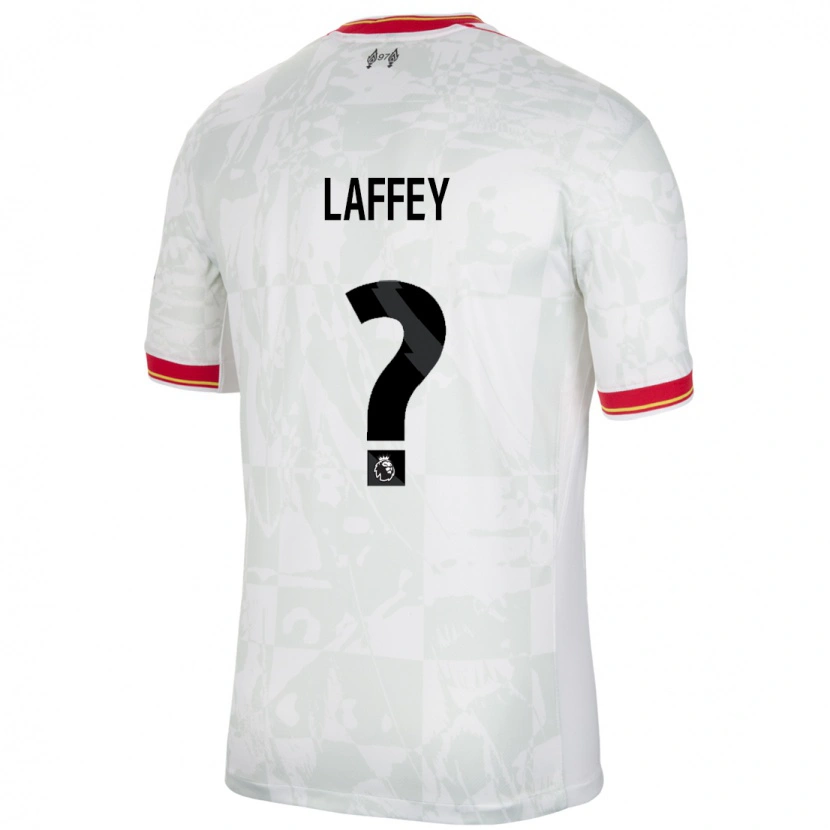 Danxen Dames Michael Laffey #0 Wit Rood Zwart Thuisshirt Derde Tenue 2024/25 T-Shirt