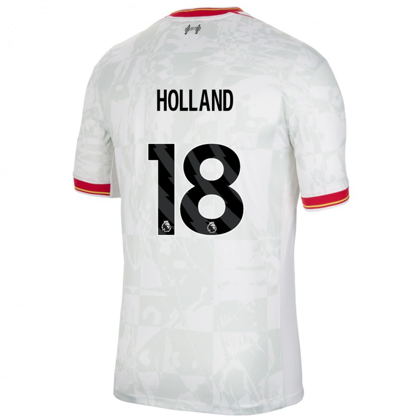 Danxen Dames Ceri Holland #18 Wit Rood Zwart Thuisshirt Derde Tenue 2024/25 T-Shirt
