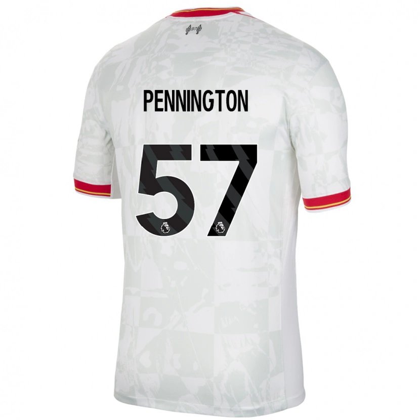 Danxen Dames Cody Pennington #57 Wit Rood Zwart Thuisshirt Derde Tenue 2024/25 T-Shirt