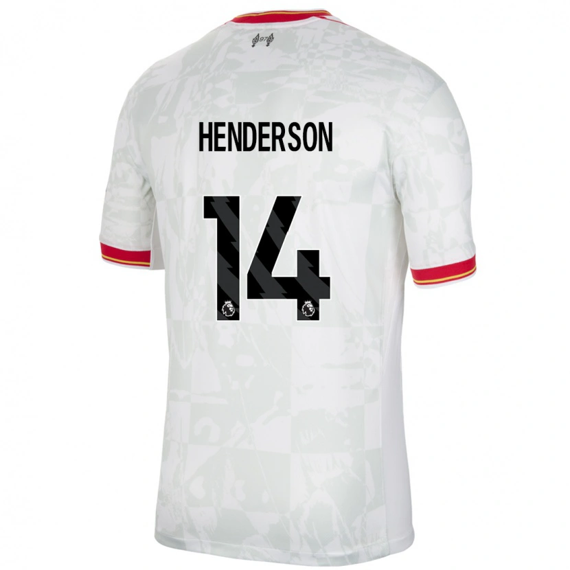 Danxen Dames Henderson #14 Wit Rood Zwart Thuisshirt Derde Tenue 2024/25 T-Shirt