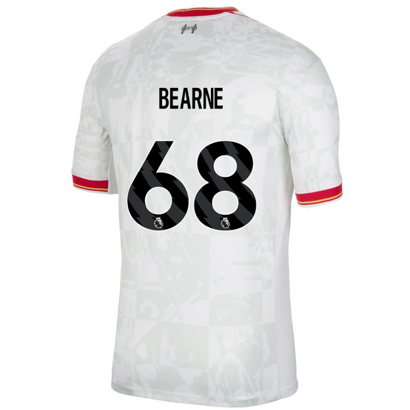 Danxen Dames Jack Bearne #68 Wit Rood Zwart Thuisshirt Derde Tenue 2024/25 T-Shirt