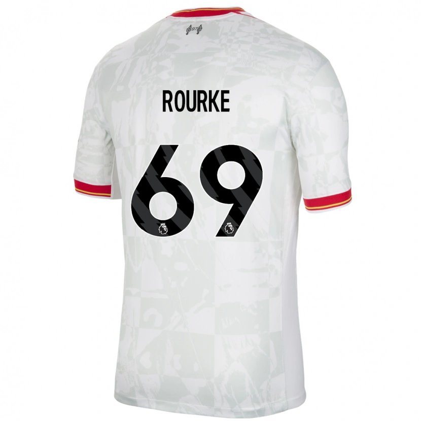 Danxen Dames Fidel O'rourke #69 Wit Rood Zwart Thuisshirt Derde Tenue 2024/25 T-Shirt