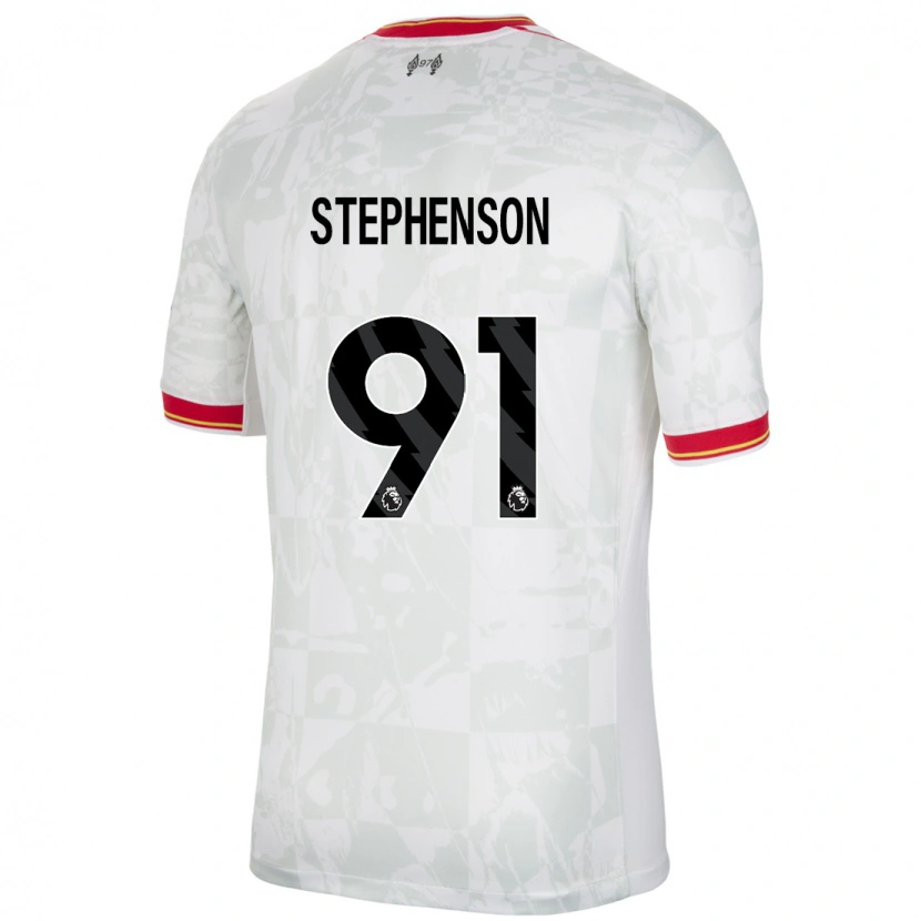 Danxen Dames Luca Stephenson #91 Wit Rood Zwart Thuisshirt Derde Tenue 2024/25 T-Shirt