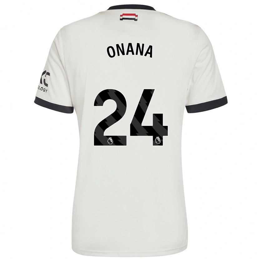 Danxen Dames André Onana #24 Gebroken Wit Thuisshirt Derde Tenue 2024/25 T-Shirt