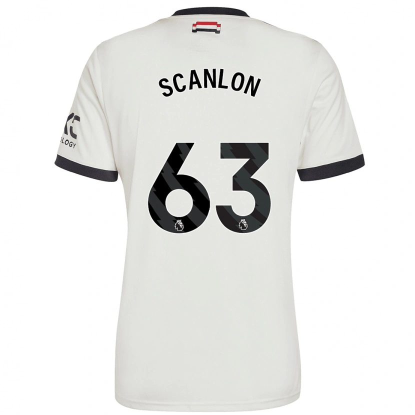 Danxen Dames James Scanlon #63 Gebroken Wit Thuisshirt Derde Tenue 2024/25 T-Shirt