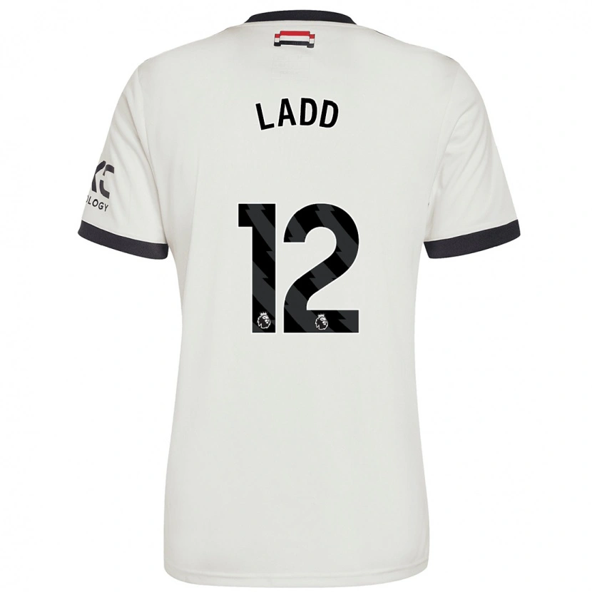 Danxen Dames Hayley Ladd #12 Gebroken Wit Thuisshirt Derde Tenue 2024/25 T-Shirt