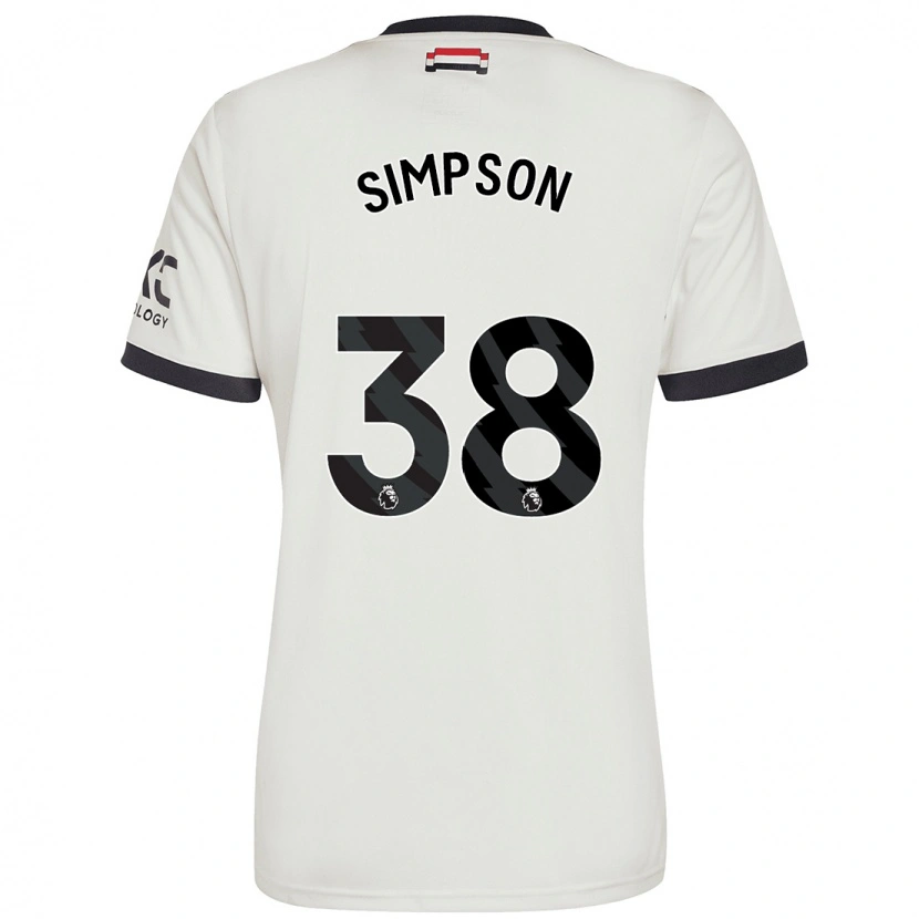 Danxen Dames Jess Simpson #38 Gebroken Wit Thuisshirt Derde Tenue 2024/25 T-Shirt