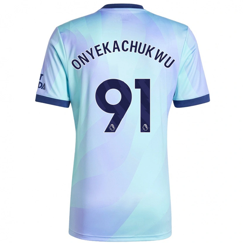 Danxen Dames Samuel Onyekachukwu #91 Aqua Thuisshirt Derde Tenue 2024/25 T-Shirt