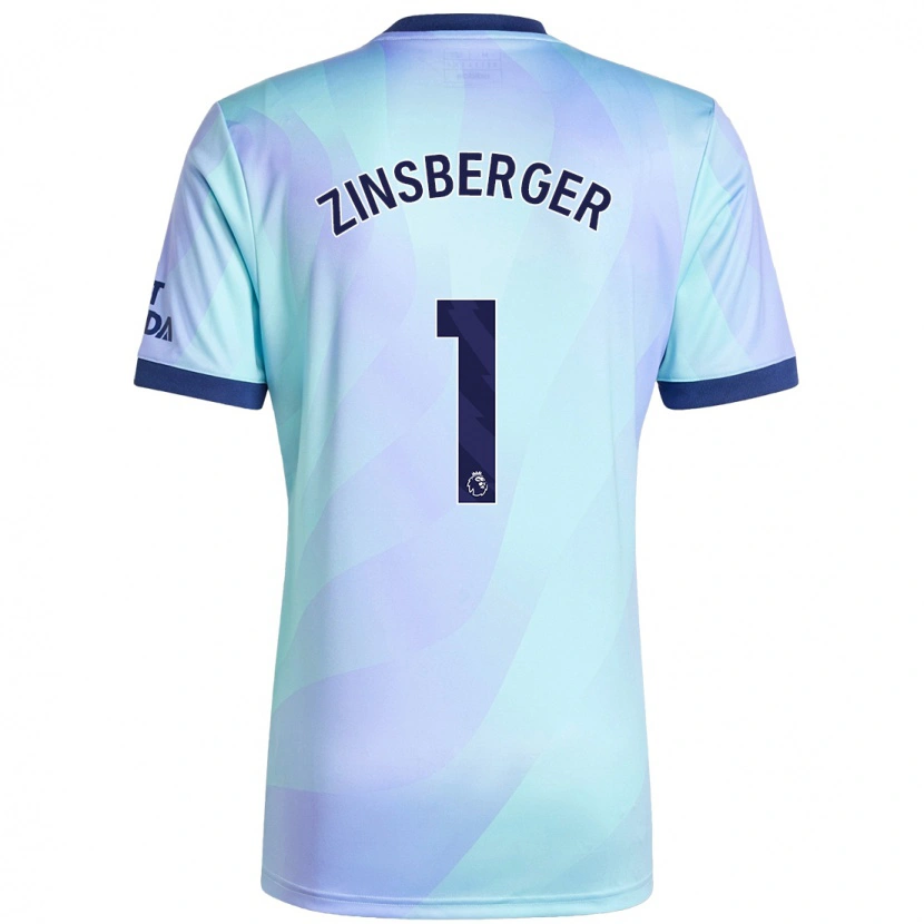 Danxen Dames Manuela Zinsberger #1 Aqua Thuisshirt Derde Tenue 2024/25 T-Shirt