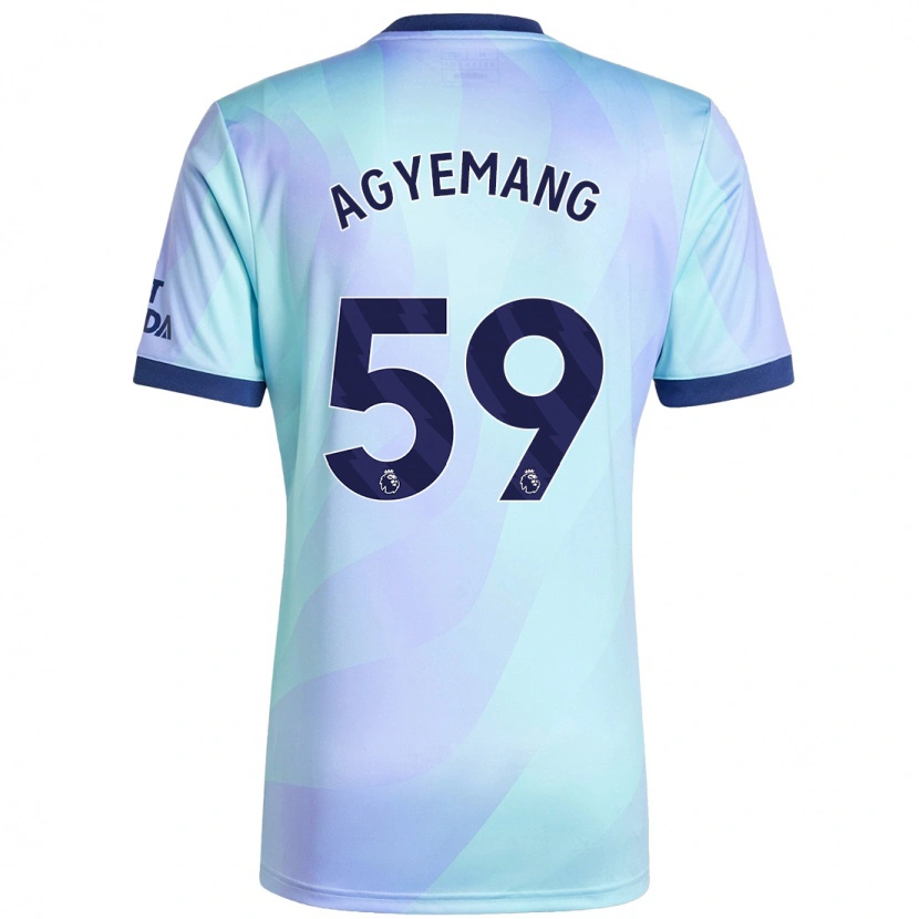 Danxen Dames Michelle Agyemang #59 Aqua Thuisshirt Derde Tenue 2024/25 T-Shirt