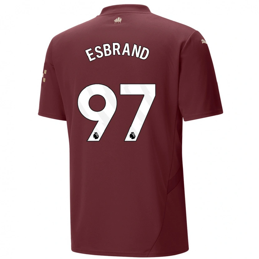 Danxen Dames Josh Wilson-Esbrand #97 Kastanjebruin Thuisshirt Derde Tenue 2024/25 T-Shirt