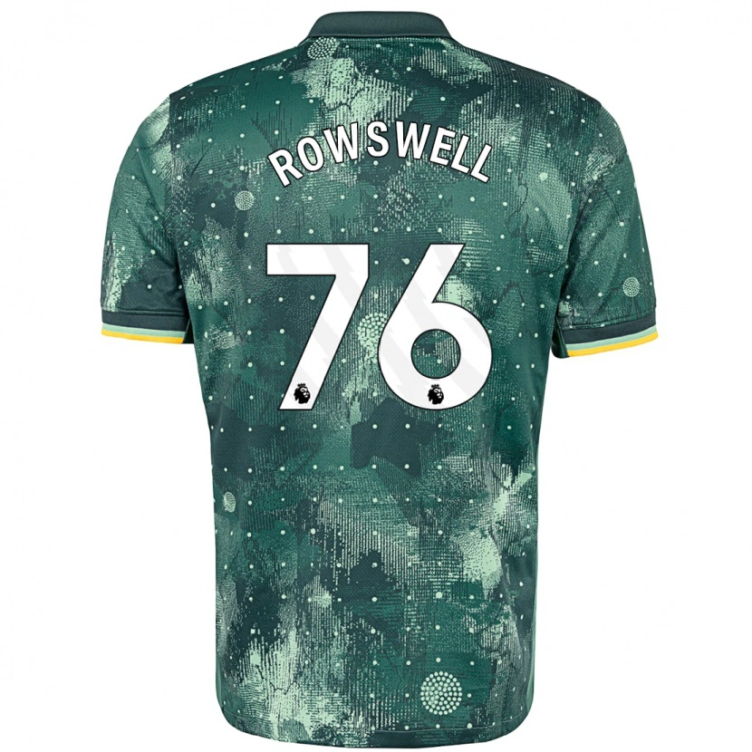 Danxen Dames James Rowswell #76 Muntgroen Thuisshirt Derde Tenue 2024/25 T-Shirt