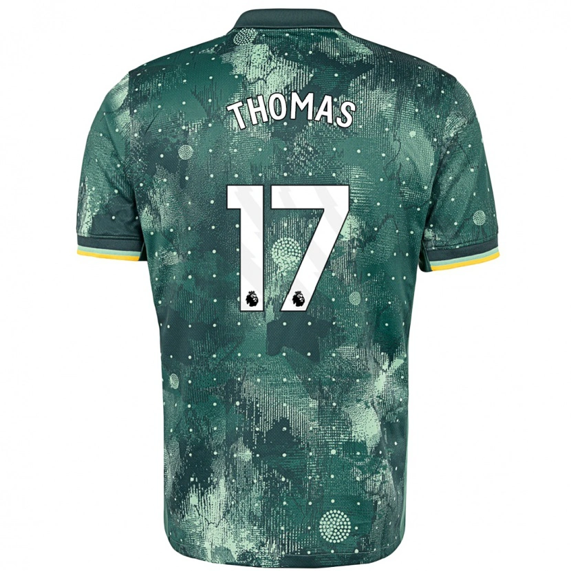 Danxen Dames Martha Thomas #17 Muntgroen Thuisshirt Derde Tenue 2024/25 T-Shirt