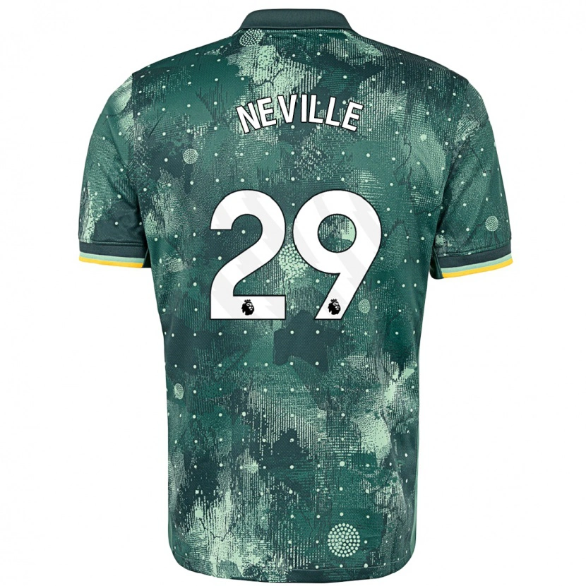 Danxen Dames Ashleigh Neville #29 Muntgroen Thuisshirt Derde Tenue 2024/25 T-Shirt