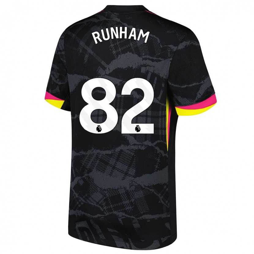 Danxen Dames Frankie Runham #82 Zwartroze Thuisshirt Derde Tenue 2024/25 T-Shirt