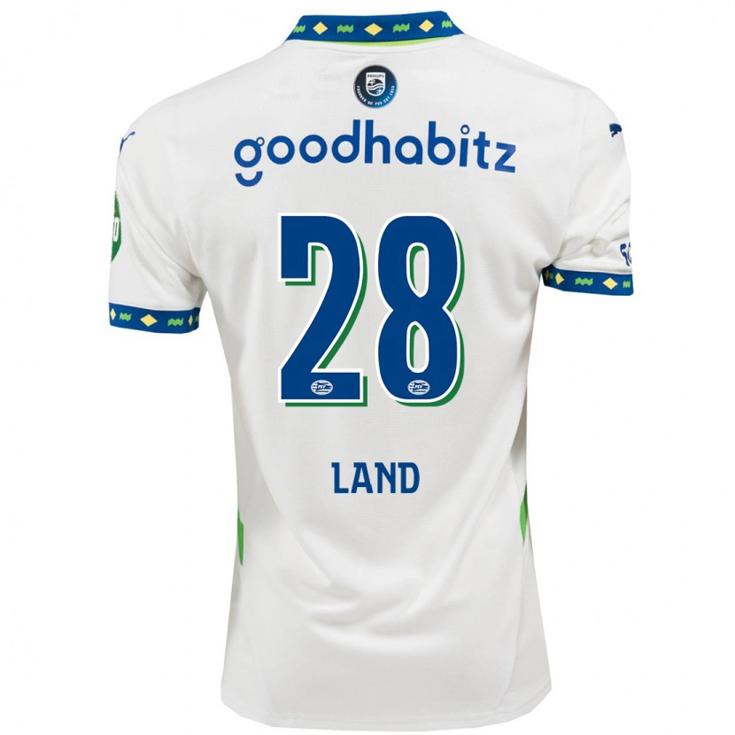 Danxen Dames Tygo Land #28 Wit Donkerblauw Thuisshirt Derde Tenue 2024/25 T-Shirt