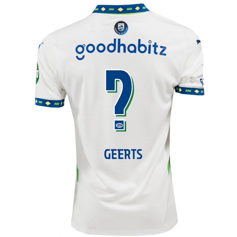 Danxen Dames Enzo Geerts #0 Wit Donkerblauw Thuisshirt Derde Tenue 2024/25 T-Shirt