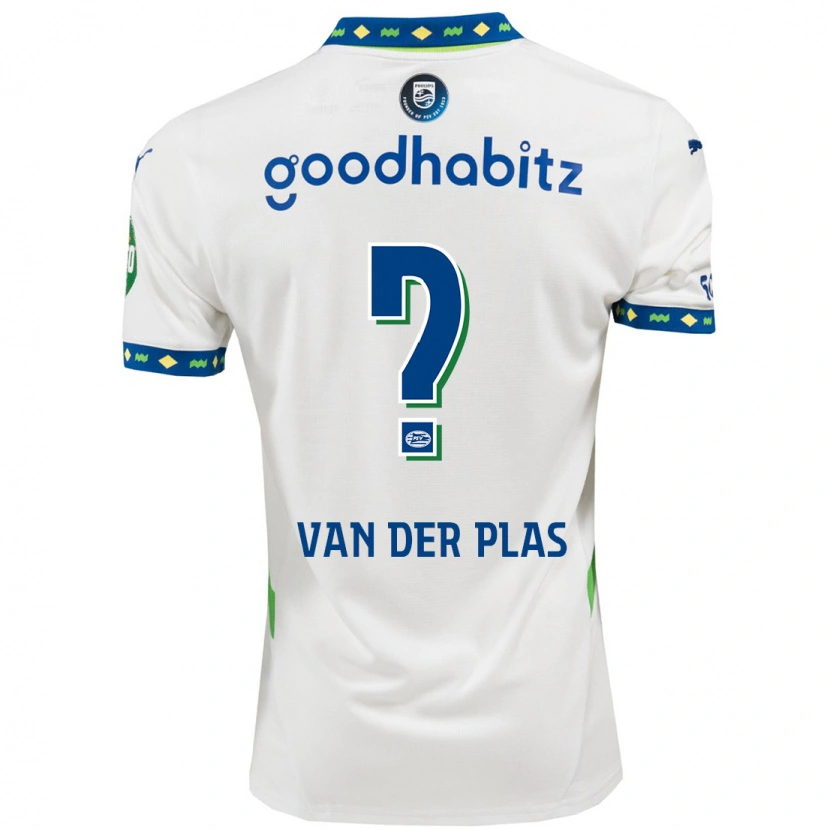 Danxen Dames Sven Van Der Plas #0 Wit Donkerblauw Thuisshirt Derde Tenue 2024/25 T-Shirt